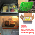 2017 HOT Bento Lunch Box Plástico a prueba de fugas 3compartment meal prep Contenedores con tapa hermética Kids Food storage